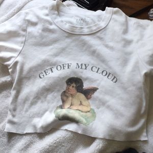 brandy melville cropped tee